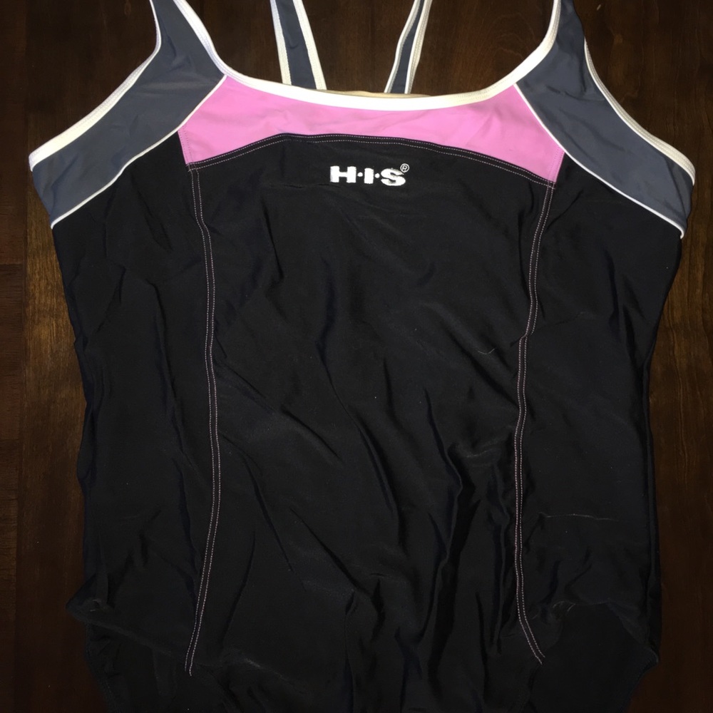 Henry I. Siegel,black And Pink one Piece swimwear